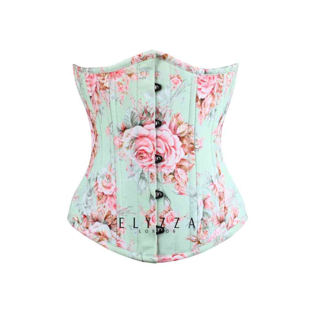 Attitude Corsets - Bruno Corset sous la poitrine - Turquoise/Crème